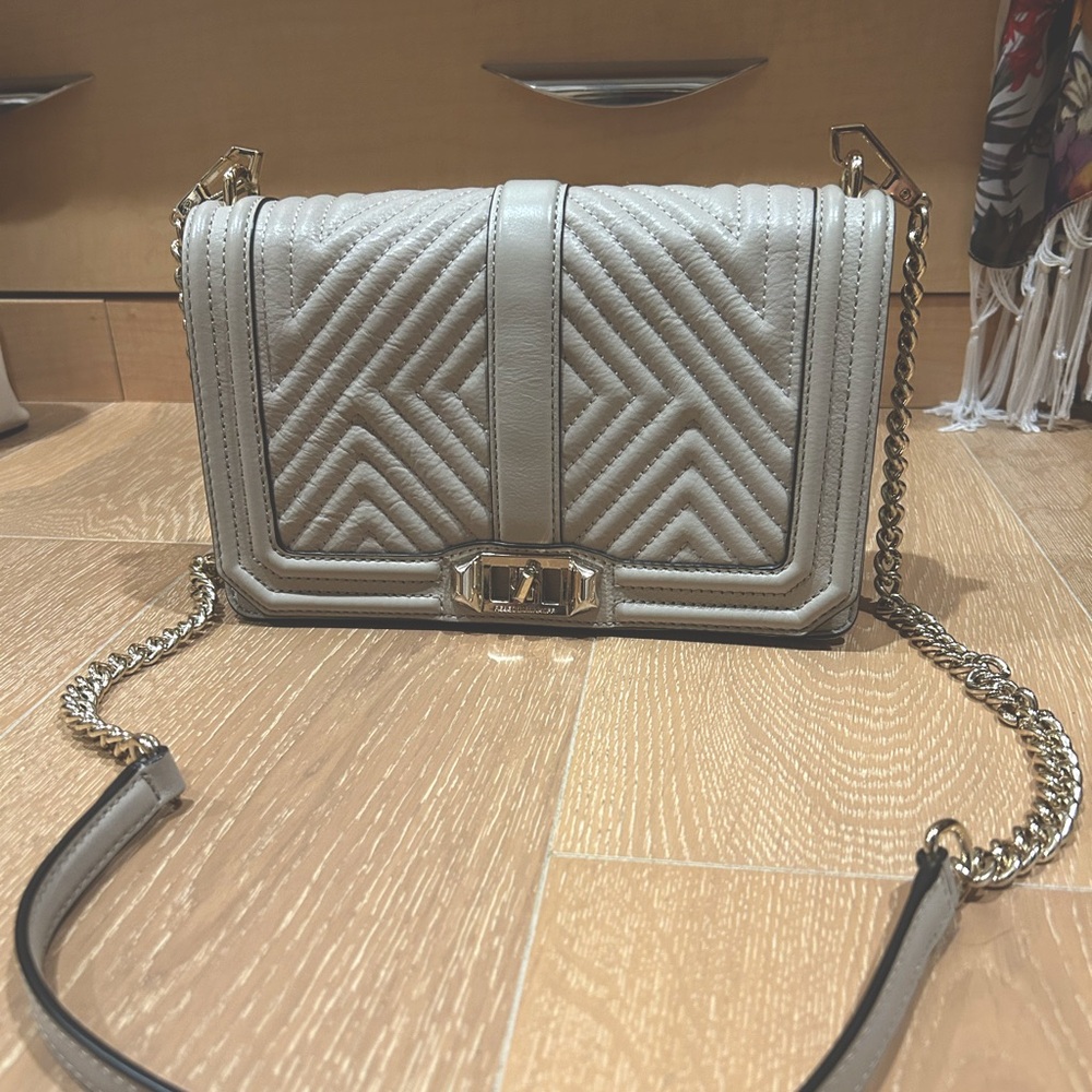 off-white / cream colored Rebecca Minkoff bag